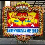 Bunga Papan Happy Wedding 04 – Arlita Florist